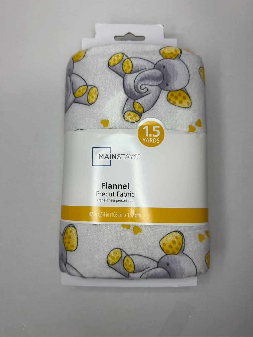 Walmart Sleepytime Elephant Plush Throw - Gray & Yellow